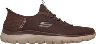 Skechers Mens Summits - Hoge Slip-In-sportschoenen (Chocolade)