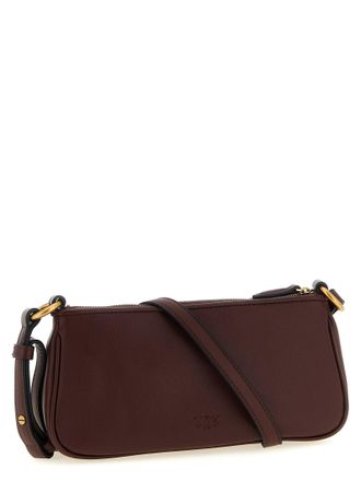 Pinko Half Moon Crossbody Bag - Burgundy