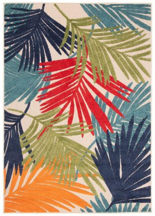 Tapiso Alfombra interior exterior 3d crema verde azul rojo amarillo 200x300cm