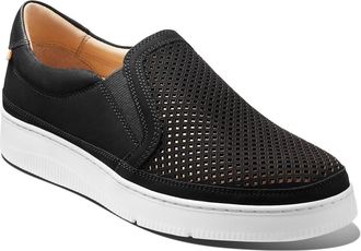 Samuel Hubbard Featherlight Laguna Slip-On Sneaker in Black Nubuck at Nordstrom, Size 10.5