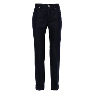 Jacob Cohen Heren, Broeken, Blauw, Maat: W36 Wol