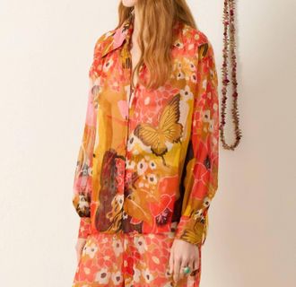 Alix of Bohemia Emery Marigold Meadow Shirt In Multi Color