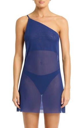 Bond-Eye Amelia Cover-Up Minidress in Midnight Mesh at Nordstrom Rack, Size X-Small/small