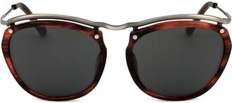 Linda Farrow DRIES VAN NOTEN DVN85 C4 Womens Sunglasses Red Size 50