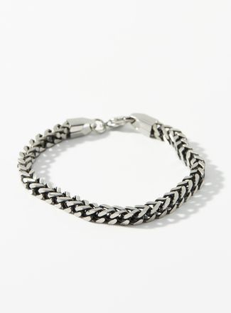 Le 31 Mens Stainless sT-Shirtl Cuban-link bracelet
