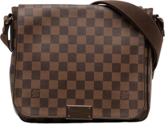 Louis Vuitton Pre-owned Womens Damier Ebene District Pm - Dark Brown Textile - One Size