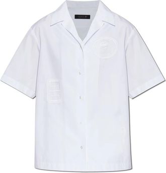 Lacoste Shirt met logo - Dames - Overhemden - Wit - XS - Katoen - Overhemden