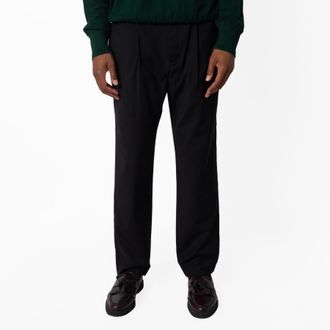 Emporio Armani Virgin Wool Pleated Trousers, Brand Size 46 (Waist Size 30)