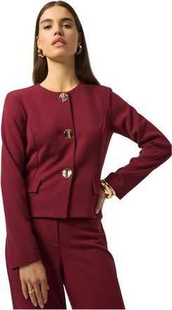 Joseph Ribkoff Bordeaux Jassen voor Stijlvolle Outfits - Dames - Zomerjassen - Rood - 4XL - Jassen