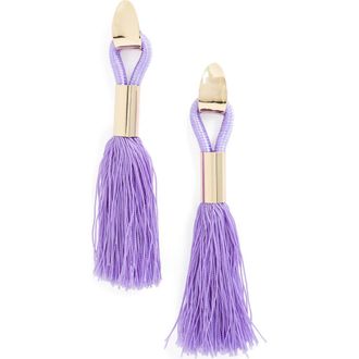 Topshop Tassel Statement Earrings in Gold at Nordstrom