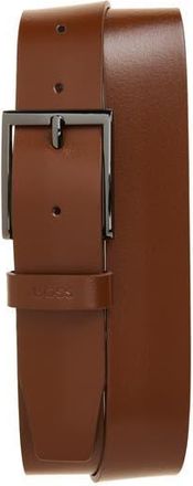 BOSS Umi Leather Belt in Medium Brown at Nordstrom Rack, Size 42