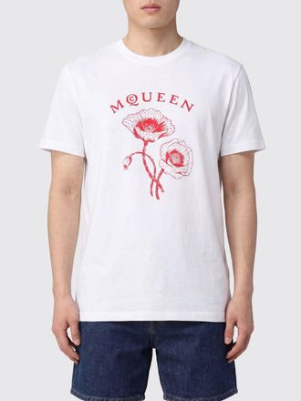 Alexander McQueen McQueen T-shirt in cotone con stampa floreale