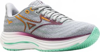 Mizuno Womens Wave Rider Twenty Nine Sneaker In Harbor Mist-Dark Purple