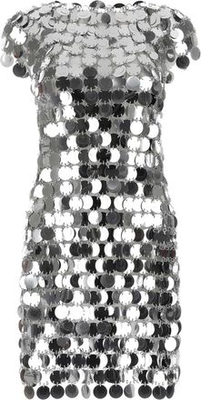 Paco Rabanne Black Maxi Sequins Mini Dress