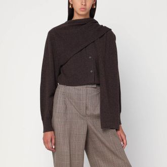 Ferragamo Clay m&eacute;lange cashmere cardigan