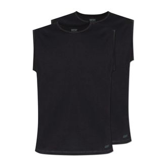 Diesel Sleeveless Tops, male, Black, Size: XS Two-pack of t-shirts with logo Tom-Utlt-2Pack