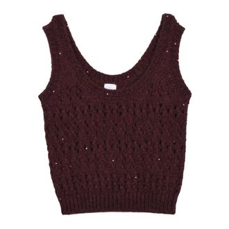 Eleventy Dames, Tops, Rood, Maat: XS Wol