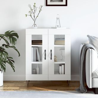 vidaXL Aparador De Madera De Ingenier&iacute;a Blanco 69,5x34x90 Cm Vidaxl