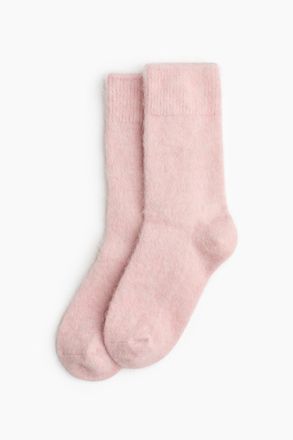 H&M Flauschige Socken - Hellrosa