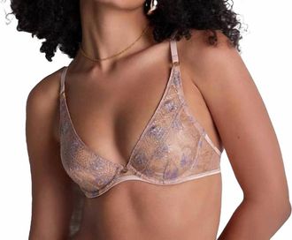 Aubade Sound Of Heart Underwired Triangle Bra In Lavender Aura
