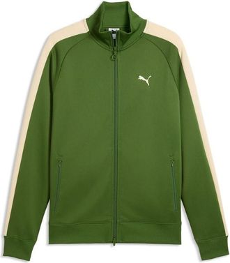Puma T7 Track Jacket Earthy Green Buttercream 629587-68