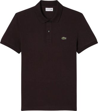 Lacoste Polo Slim Fit in Petit Piqu&eacute; - Heren - Polos - Bruin - M - Tops