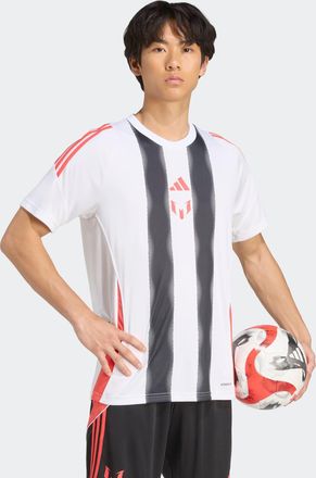 adidas Fussballtrikot ADIDAS PERFORMANCE MESSI TR JSY, Herren, Gr. XXL, weiss (wei&szlig;), Obermaterial: 100% Polyester, Rundhals, Trikots Fussballtrikot
