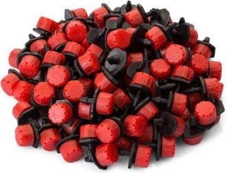 OEM Goutteur Irrigation R&eacute;glable - 8 Trous - D&eacute;bit 1 &Agrave; 70 L/h - Pression 1 &Agrave; 3 Bar - Compatible Tube 4 Mm Et 7 Mm - 200 Pi&egrave;ces