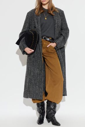 Isabel Marant Coat Pilda, Womens, Grey