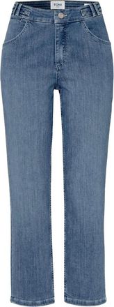 Toni Dames, Jeans, Blauw, Maat: M Katoen