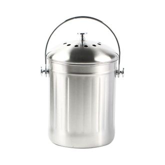 OEM Cubo De Compost De Acero Inoxidable Inodoro - Tapa Abovedada - Filtro De Carb&oacute;n Activado De Doble Capa - Resistente A La Oxidaci&oacute;n Y A Las Grietas