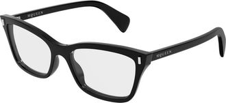 Alexander McQueen Optisch Montuur - Dames - Brillen - Zwart - 54 MM - Accessoires