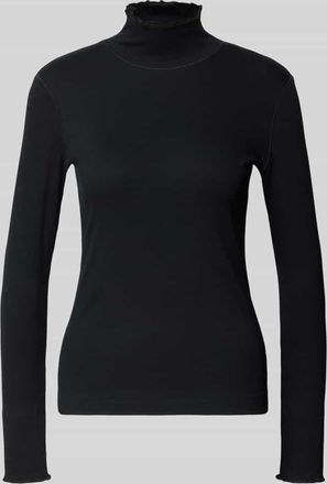 Marc Cain Longsleeve mit Stehkragen in Black, Größe 34