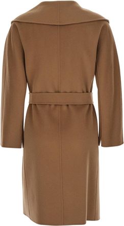 Max Mara Womens Coat Messi Beige Wool