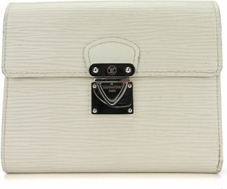 Louis Vuitton Lv Off White Leather Wallet (Tri-Fold) (Pre-Owned)