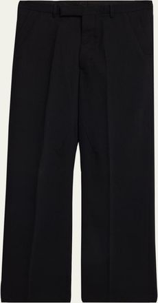 Alabama Muse Mens Tailored High-Rise Flat Front Wool Trousers