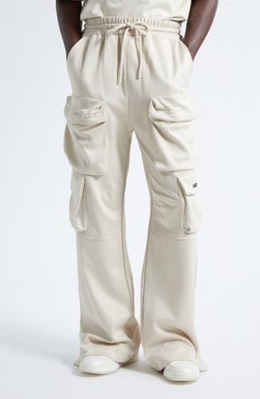 Amiri Drawstring Cargo Pants in Alabaster at Nordstrom, Size X-Large