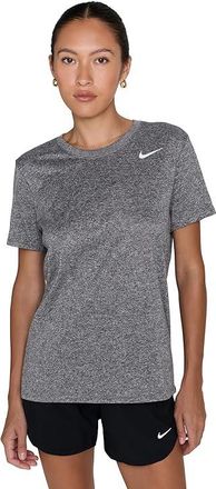 Nike Dri-FIT Relaxed Short Sleeve T-shirt Womens Workout Black/Pure/Heather/White : 2XL (US 20-22), Polyester