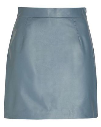 8 by YOOX LEATHER ESSENTIAL MINI SKIRT
