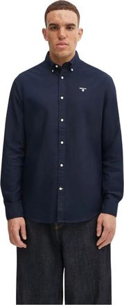 Barbour Oxtown Tailored Shirt - Heren - Casual Overhemden - Blauw - XL - Katoen - Overhemden