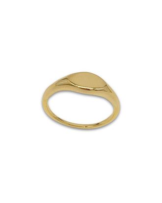 Adornia Adornia 14K Plated Signet Ring