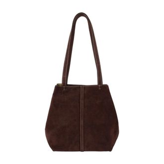 Vanessa Bruno Pm Shopper Bag - Dames - Shoppers - Bruin - ONE Size - Su&egrave;de - Tassen