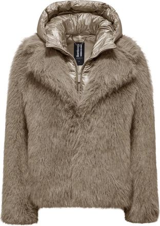 Bomboogie Paris Coat - Dames - Gewatteerde jassen - Beige - XL - Polyester - Jassen