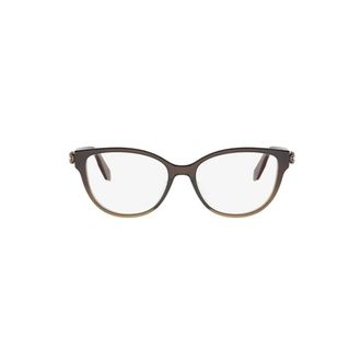 Bulgari Serpenti Forever Cat-eye Montuur - unisex - Accessoires - Bruin - Maat: 54 MM