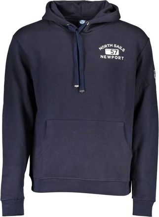 North Sails Heren, Sweatshirts & Hoodies, Blauw, Maat: 2XL Katoen