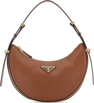 Prada Cognac Arqu Small Shoulder Bag