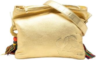 Loewe Pre-owned Flamenco Crossbody Tas - Dames - Vintage Schoudertas - Geel - ONE Size - Leer - Vintage