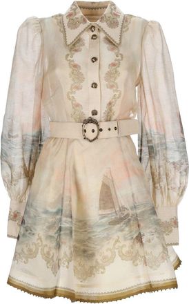 Zimmermann Minikleid Rebellion Marine