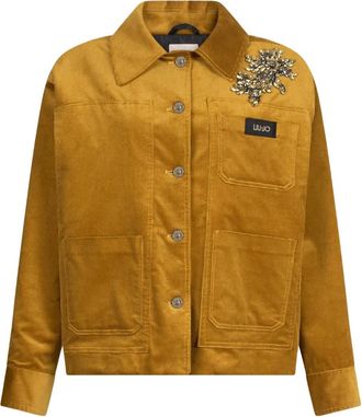 Liu Jo Jack met opgestikte zak en sieraden - Geel