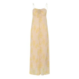 Bruuns Bazaar Iriartea BBAlly Dress - Dames - Maxi kleedjes - Geel - M - Kleedjes